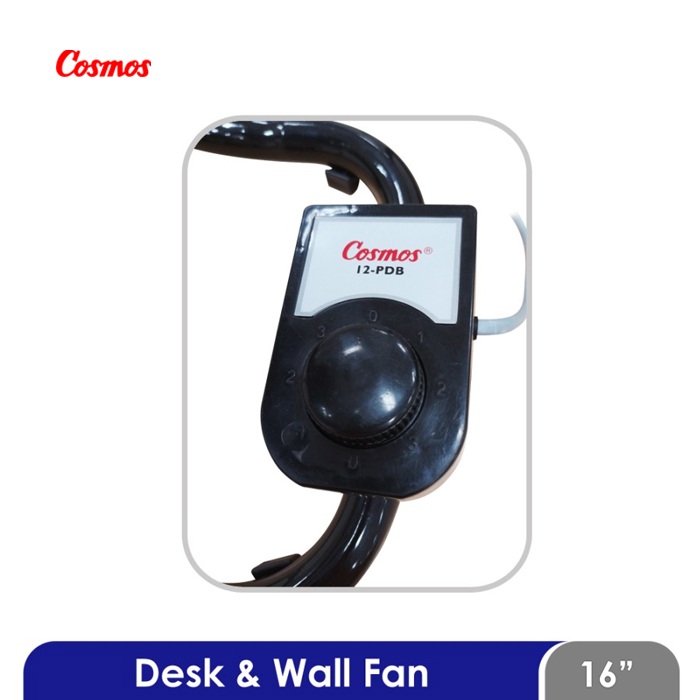 Cosmos Desk & Wall Fan Kipas Angin Meja dan Dinding 16 Inch - 16PDB | 16-PDB